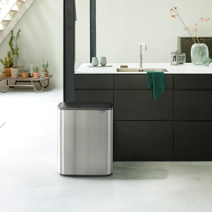 Bo touch bin 2x30 L, matte-brushed steel Brabantia