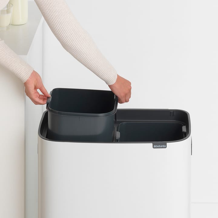 Bo touch bin 2x30 L, White Brabantia