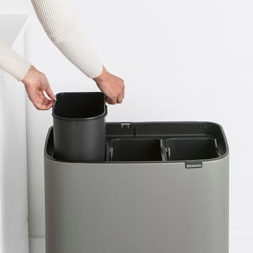 Bo touch bin 3 x 11 litre - Mineral concrete grey - Brabantia