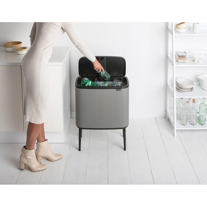 Bo touch bin 36 litre, Mineral concrete grey Brabantia