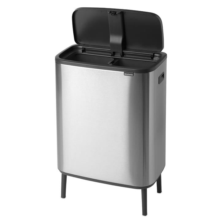 Bo touch bin high 2x30 L, matte-brushed steel Brabantia