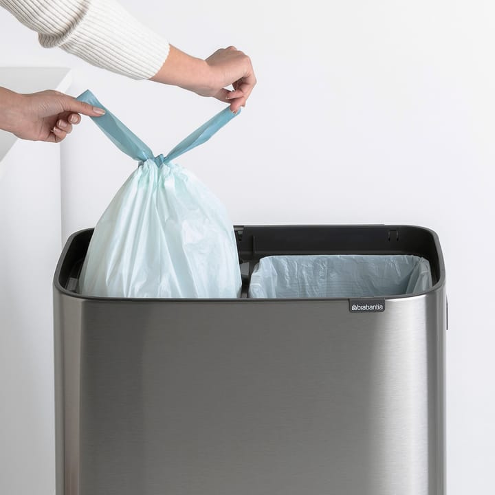 Bo touch bin high 2x30 L, matte-brushed steel Brabantia