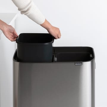 Bo touch bin high 2x30 L - matte-brushed steel - Brabantia