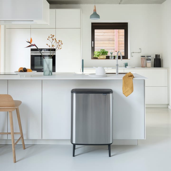 Bo touch bin high 2x30 L, matte-brushed steel Brabantia