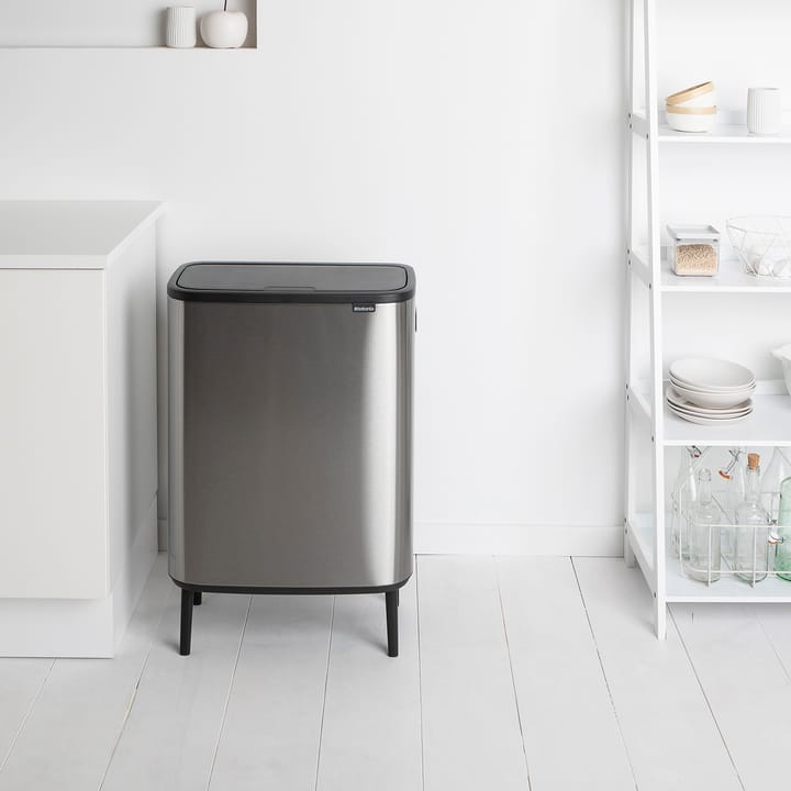 Bo touch bin high 2x30 L, matte-brushed steel Brabantia