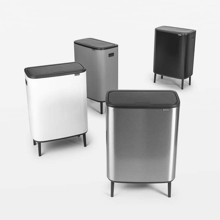 Bo touch bin high 2x30 L, matte-brushed steel Brabantia