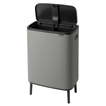 Bo touch bin high 2x30 L - Mineral concrete grey - Brabantia