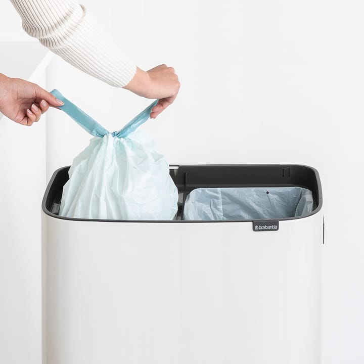 Bo touch bin high 2x30 L, White Brabantia