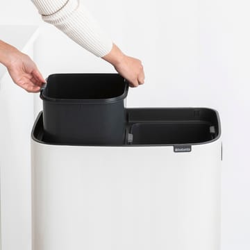 Bo touch bin high 2x30 L - White - Brabantia