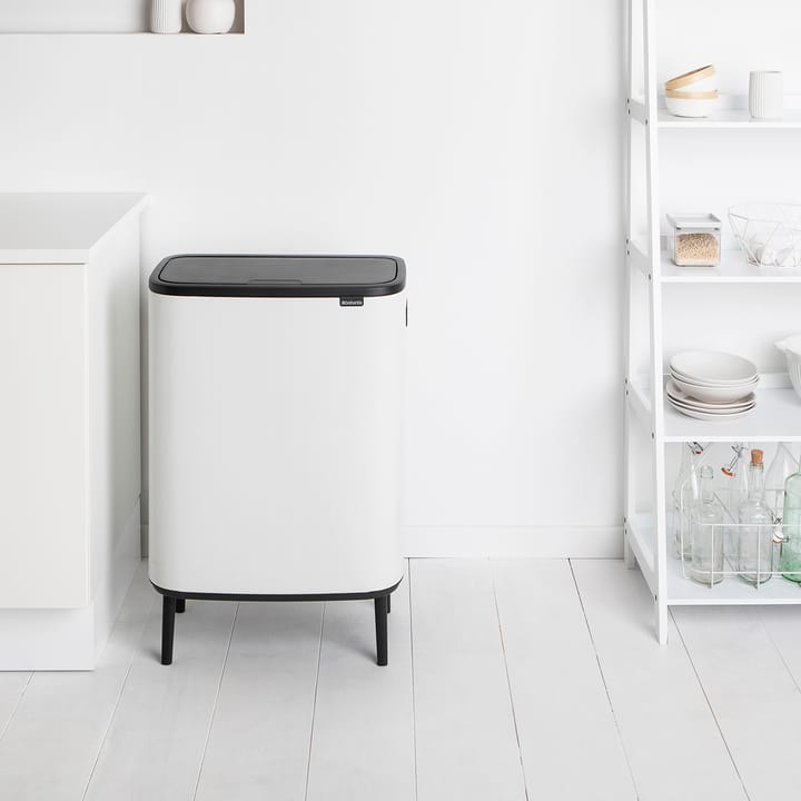 Bo touch bin high 2x30 L, White Brabantia