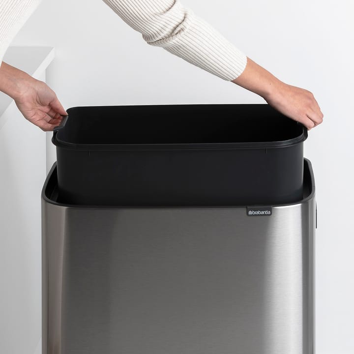 Bo touch bin high 60 L, Matte brushed steel Brabantia