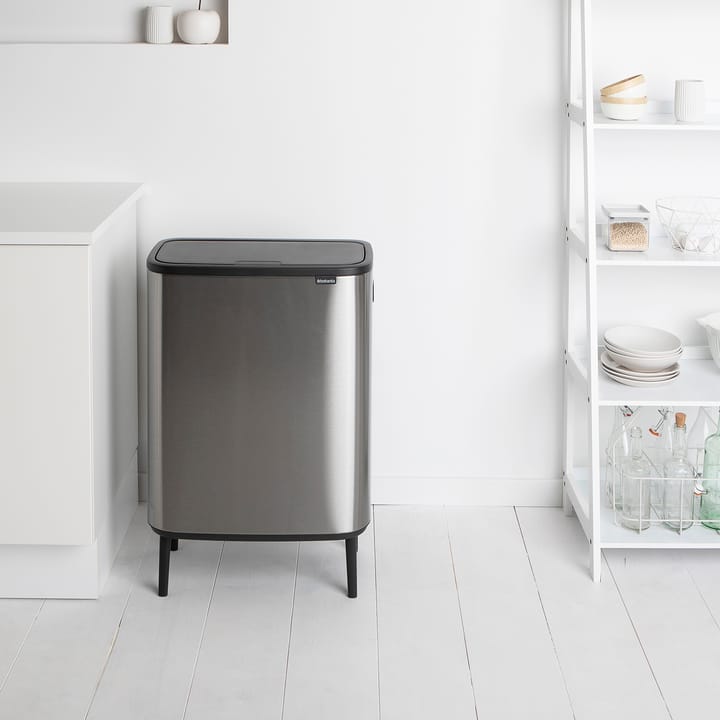 Bo touch bin high 60 L, Matte brushed steel Brabantia