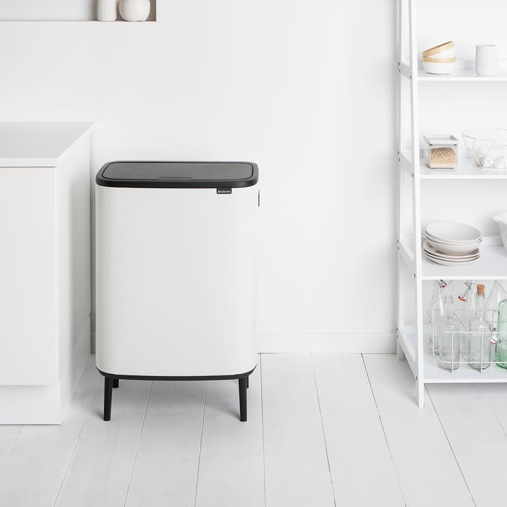 Bo touch bin high 60 L, White Brabantia