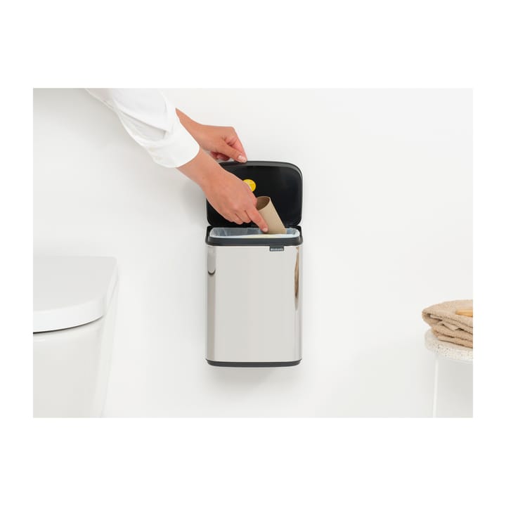 Bo waste bin 4 L, Brushed steel - shiny Brabantia