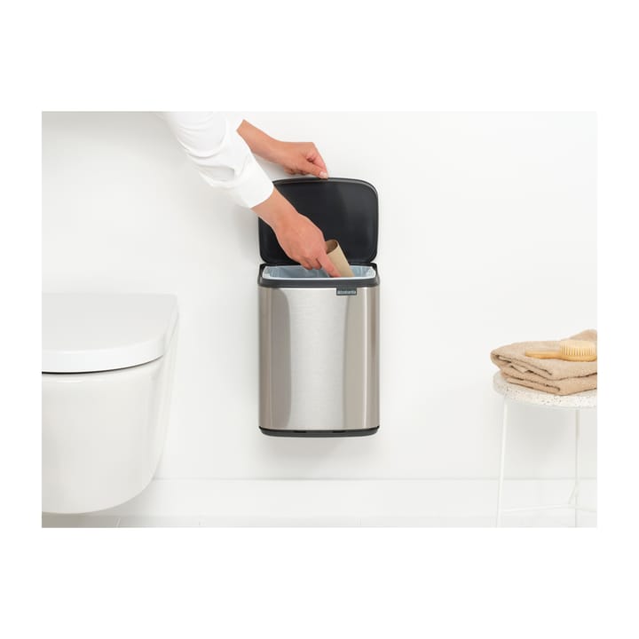 Bo waste bin 7 L, Brushed steel - matte Brabantia