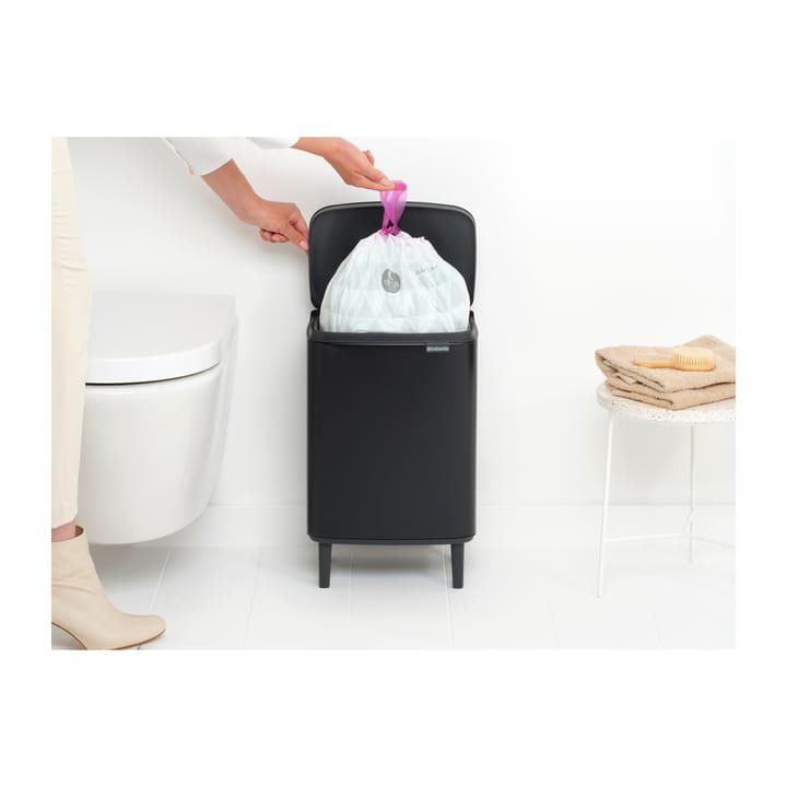 Bo waste bin high 12 L, Matte black Brabantia