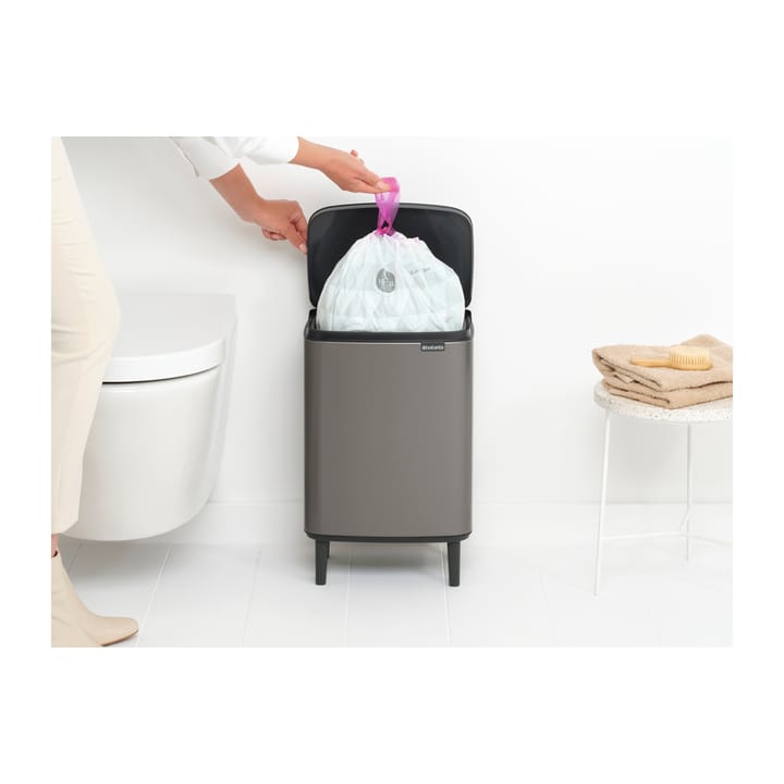 Bo waste bin high 12 L, Platinum Brabantia