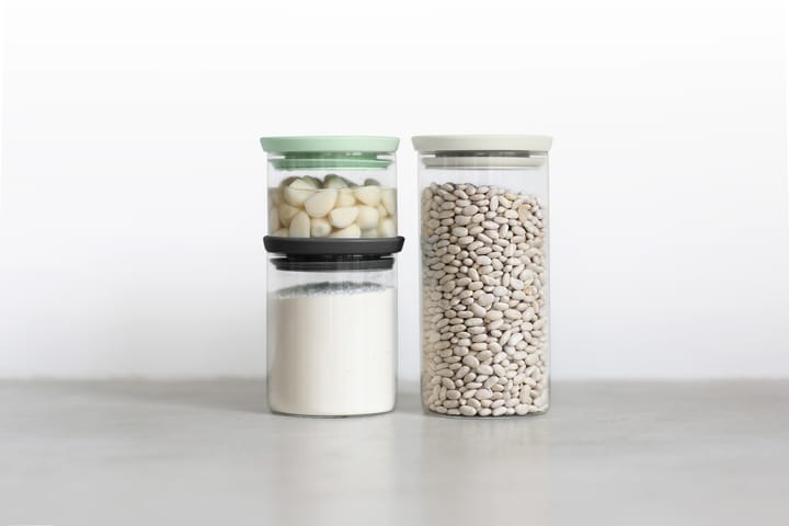 Brabantia glass jar 3-pack, Black-grey-green Brabantia