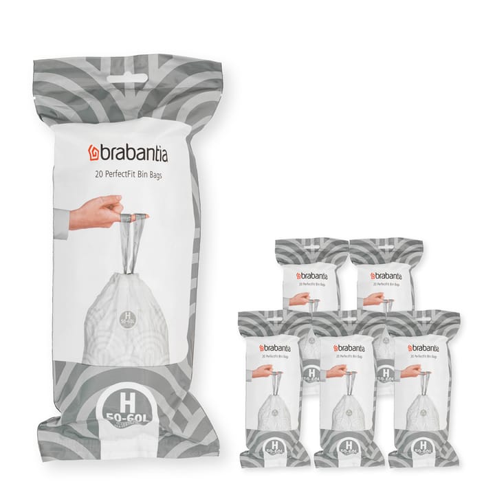 Brabantia PerfectFit bin bags 120 bags - Model H. 50-60 L - Brabantia