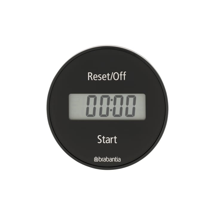 Digital kitchen timer with magnet - Black - Brabantia