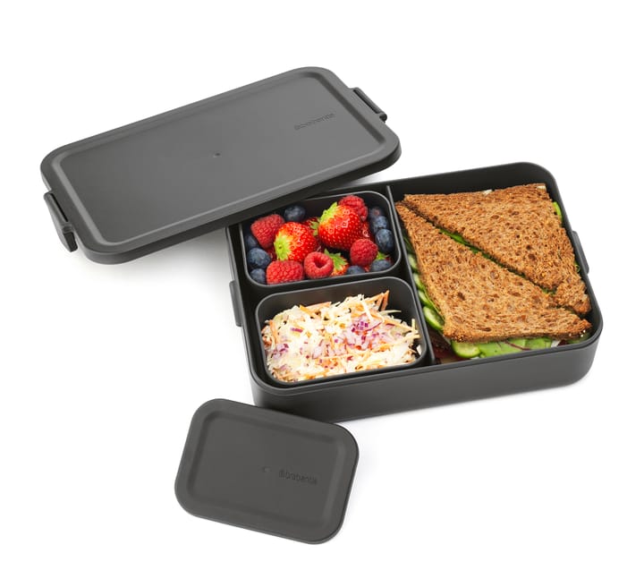 Make & Take bento lunch box large 2 L, Dark grey Brabantia