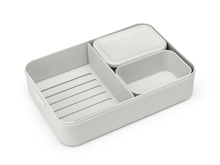 Make & Take bento lunch box large 2 L, Light grey Brabantia