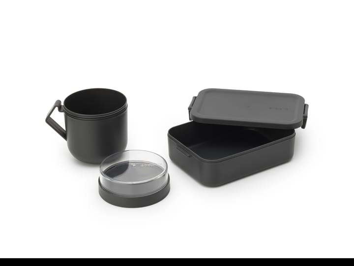 Make & Take lunch set 2 pieces, Dark grey Brabantia