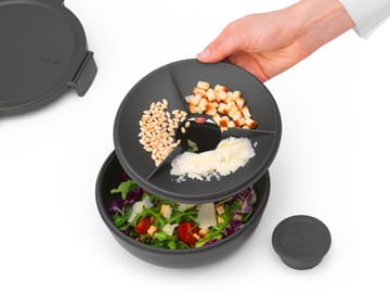 Make & Take sallad bowl. 1.3 L - Dark grey - Brabantia