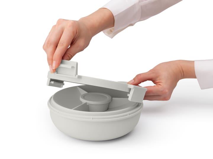 Make & Take sallad bowl. 1.3 L, Light grey Brabantia