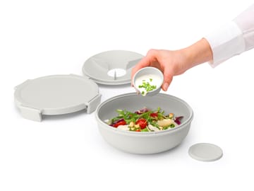 Make & Take sallad bowl. 1.3 L - Light grey - Brabantia