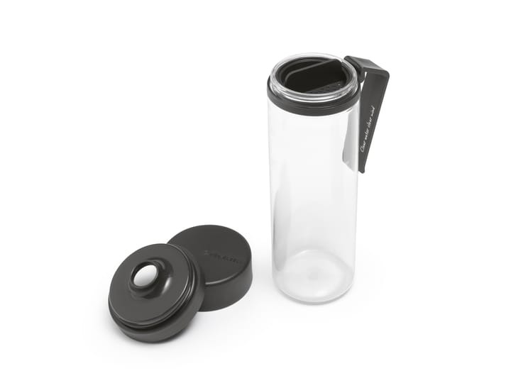 Make & Take water bottle with sil 0.5 L, Dark grey Brabantia