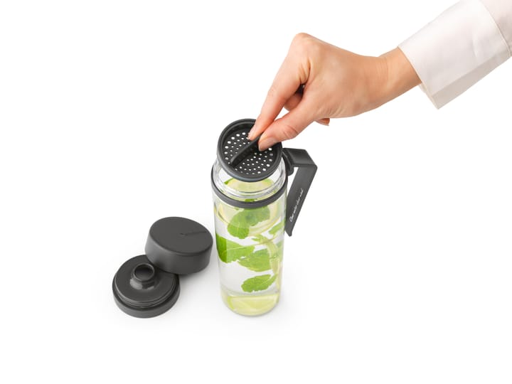 Make & Take water bottle with sil 0.5 L, Dark grey Brabantia