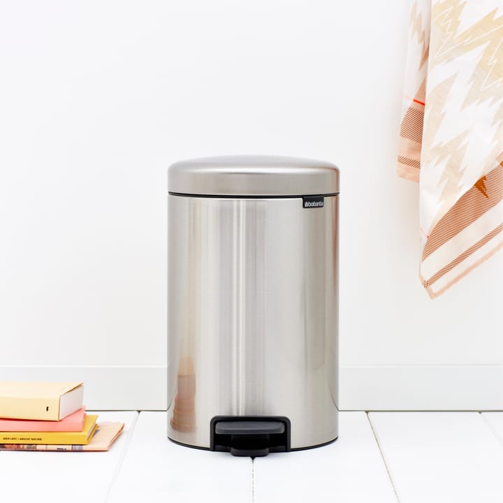 New Icon pedal bin 12 liter, matte steel finger-print proof Brabantia