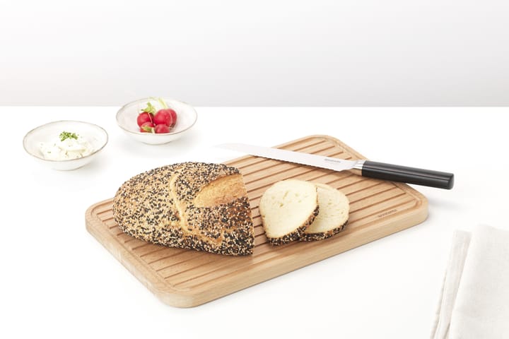 Profile bread knife 35 cm, Black-stainless steel Brabantia