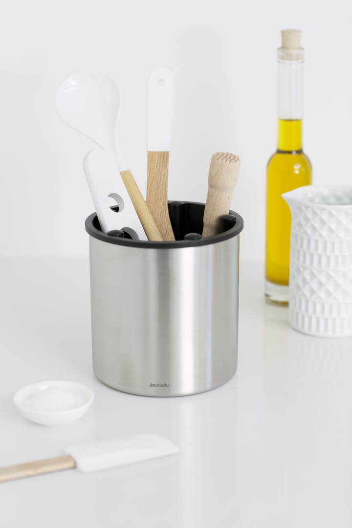 Profile Line utensil holder 15.5 cm, Steel-black Brabantia