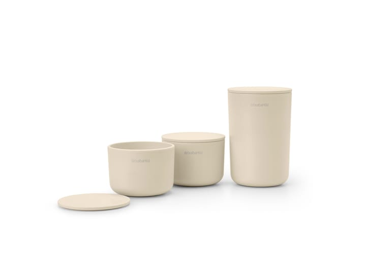 ReNew storage jar 3-pack, Soft Beige Brabantia