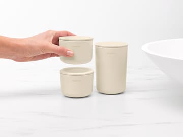 ReNew storage jar 3-pack - Soft Beige - Brabantia