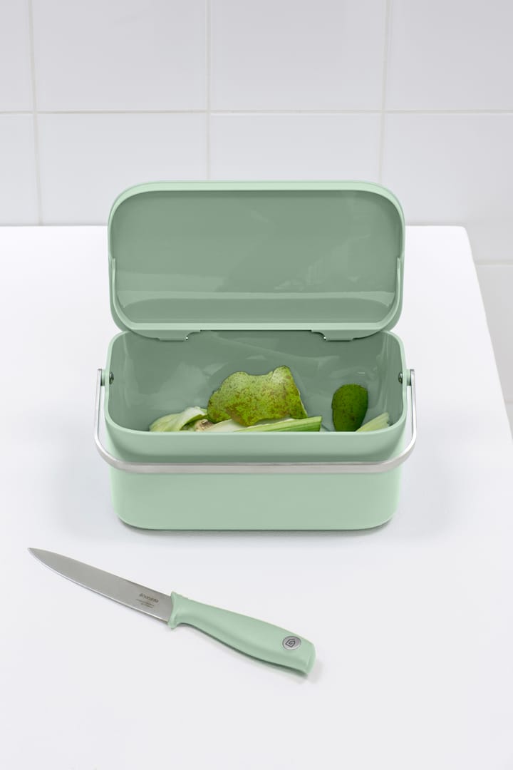 Sinkside food waste bin 13x22 cm, Jade green Brabantia