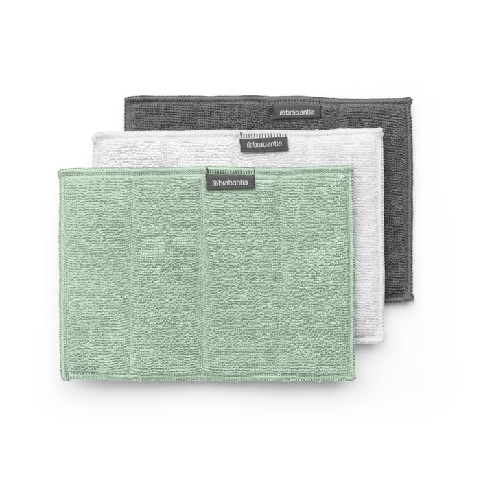 Sinkside sponge microfiber 3-pack, Jade green Brabantia