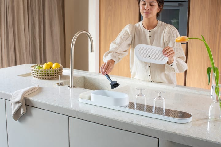 SinkStyle sink organiser set 2 pieces, Mineral Fresh White Brabantia