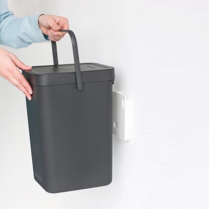 Sort & Go waste bin 12 l., grey Brabantia