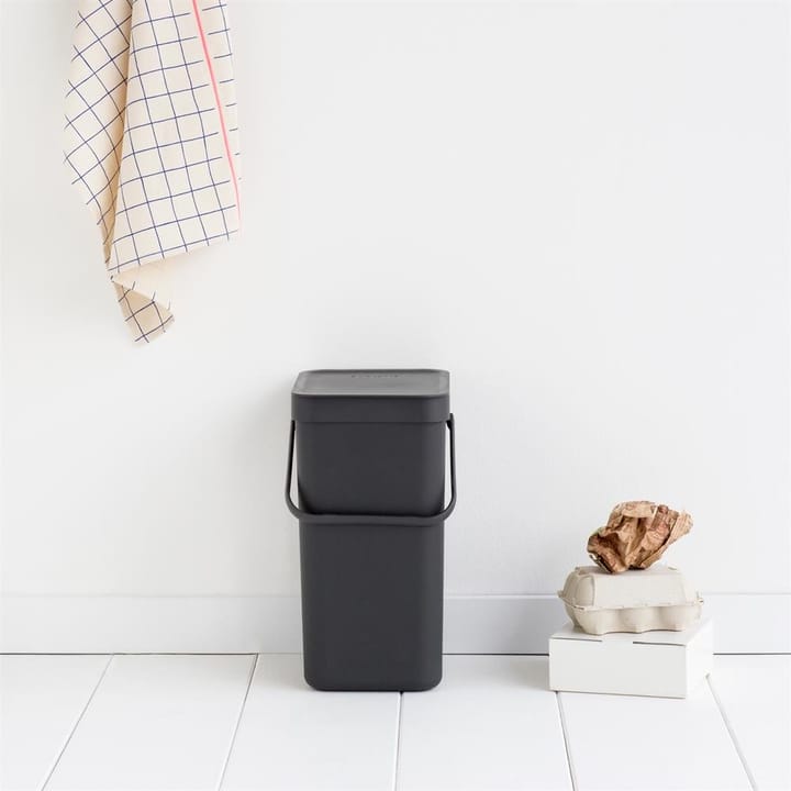 Sort & Go waste bin 12 l., grey Brabantia