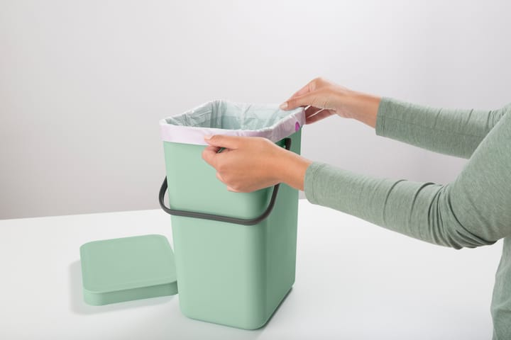 Sort & Go waste bin 12 l., Jade green Brabantia