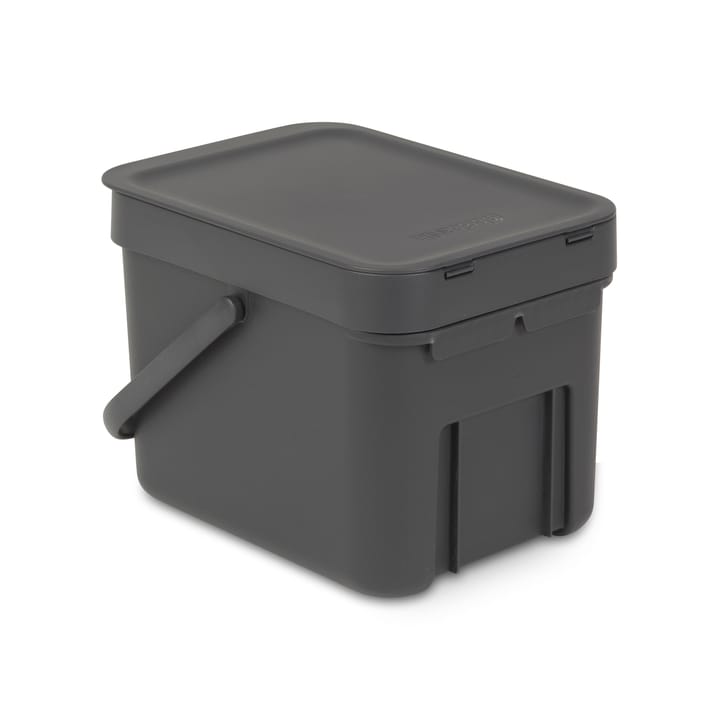 Sort & Go waste bin 6 l., grey Brabantia