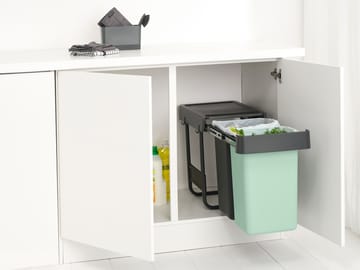 Sort&Go Built-in Bins, 2x15 L - Dark grey - Brabantia