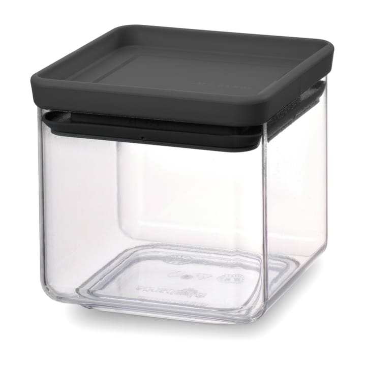 TASTY+ square storage jar 0.7 L - Dark grey - Brabantia