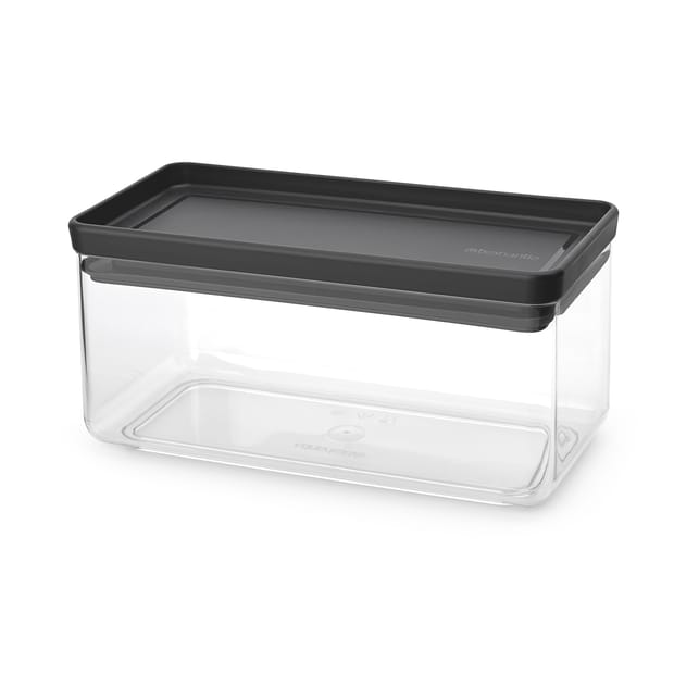 TASTY+ stackable container 1.5 liters, Dark grey Brabantia