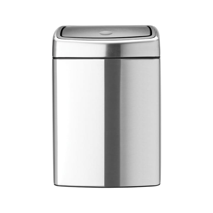 Touch Bin rectangular plastic inner bucket 10 L, Brushed steel Brabantia