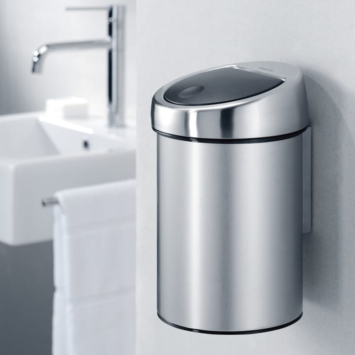 Touch Bin waste bin 3 liters wall mounted, matte steel Brabantia