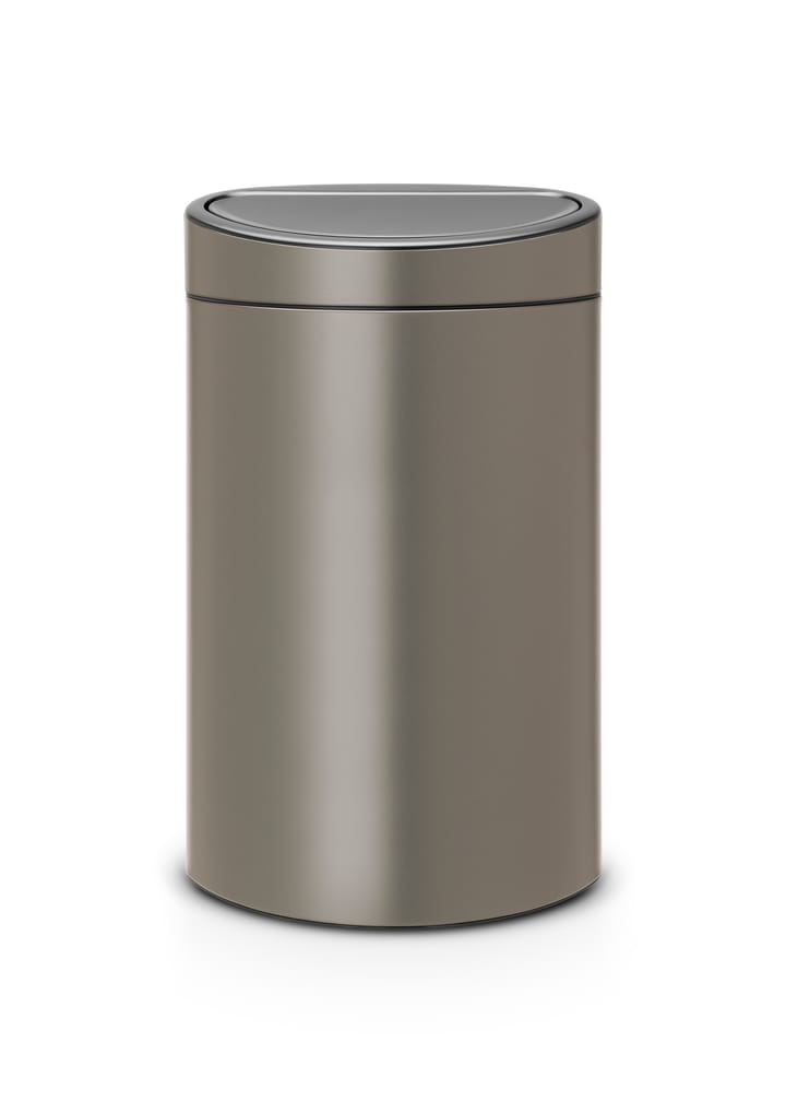 Touch Waste Bin recycle with plastic Inner Bucket 10/23 L, Brown Brabantia